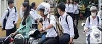 School students are banned from riding bikes!